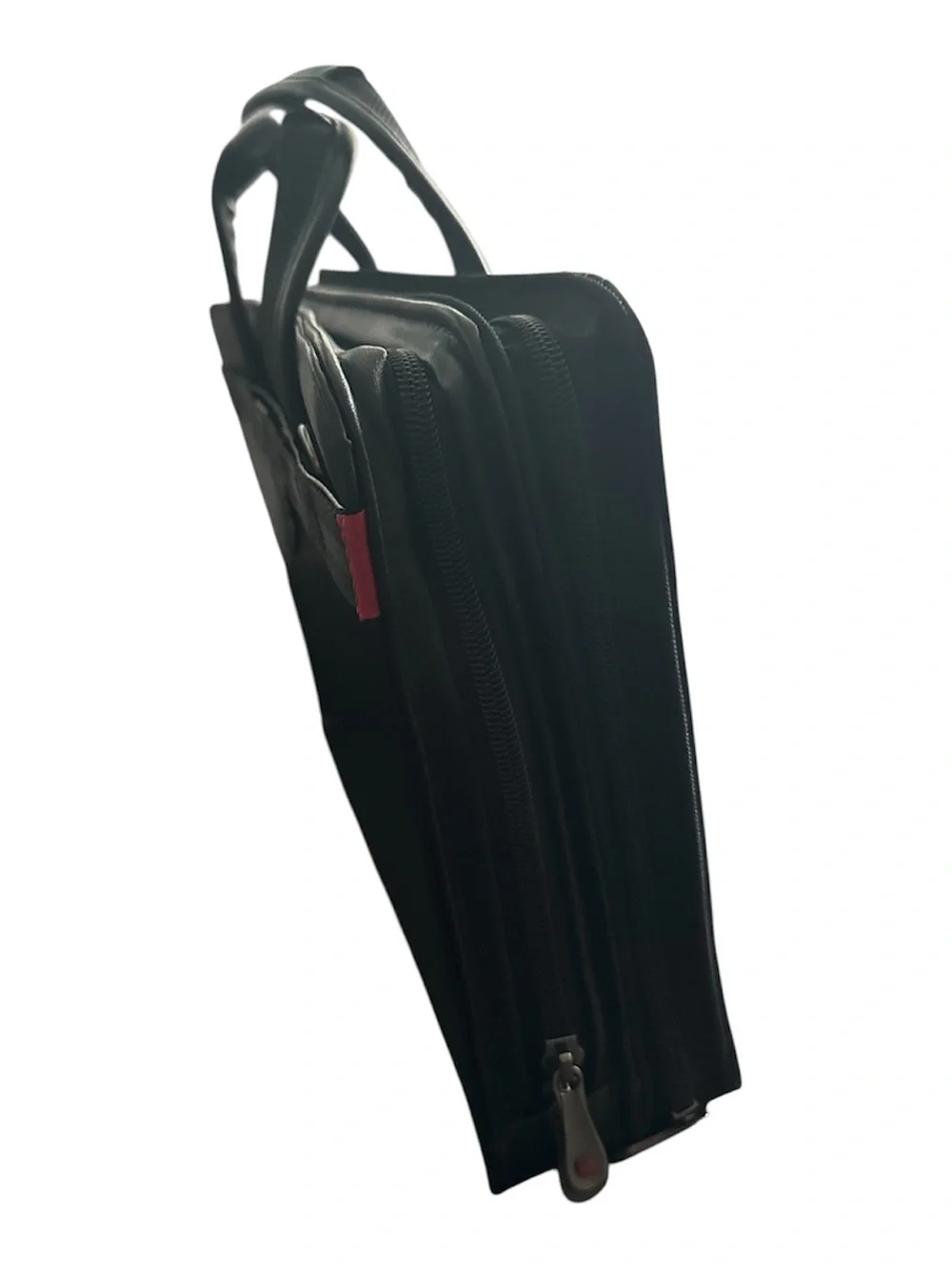 Wenger Black 14 inch Laptop Briefcase with Red Tag Accent